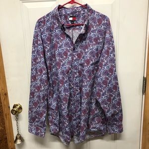 Vintage Tommy Hilfiger Paisley Dress Shirt